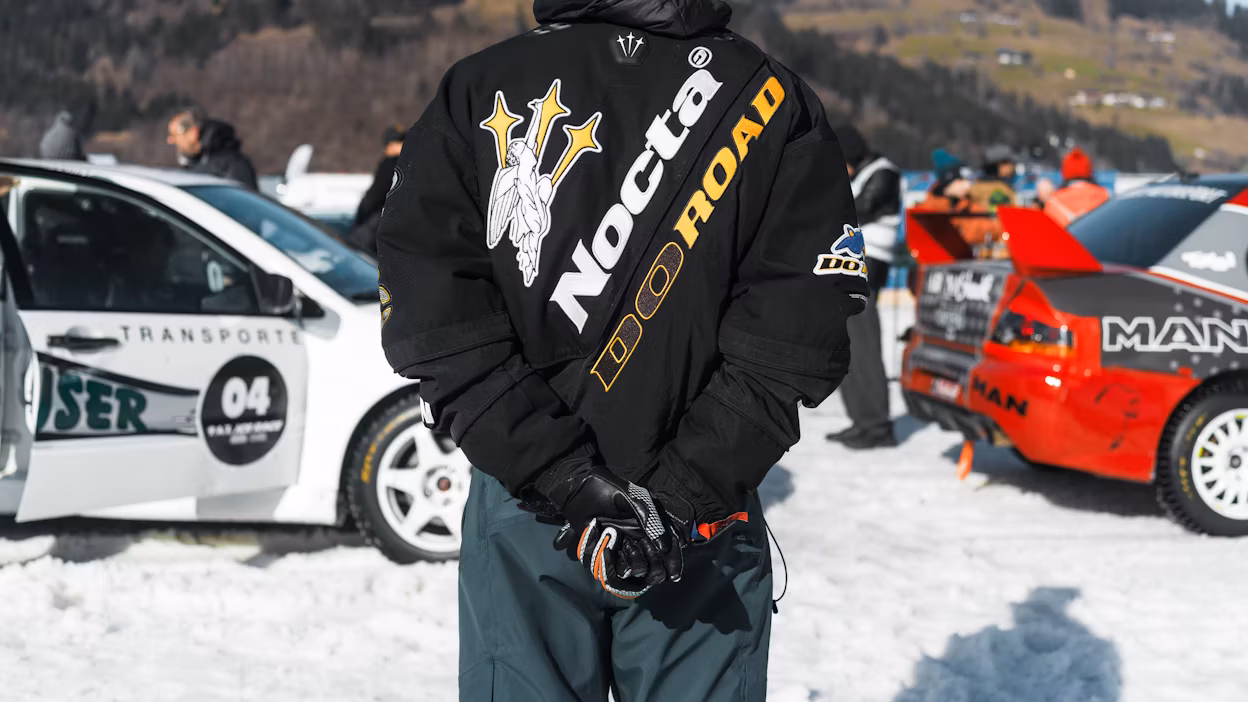 Attendee at ice race event