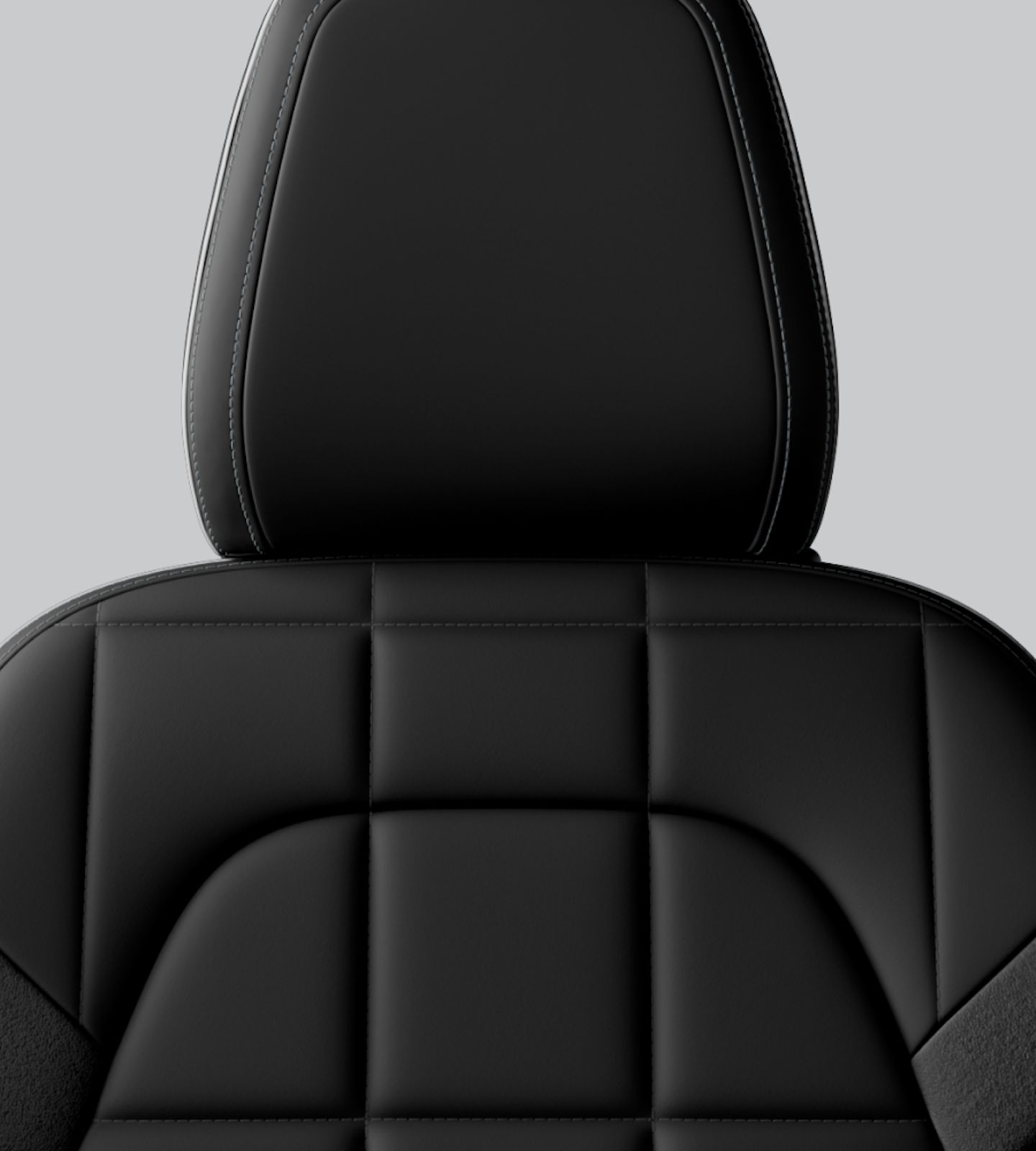 Polestar 2 seat with Bio-attributed MicroTech in Charcoal.