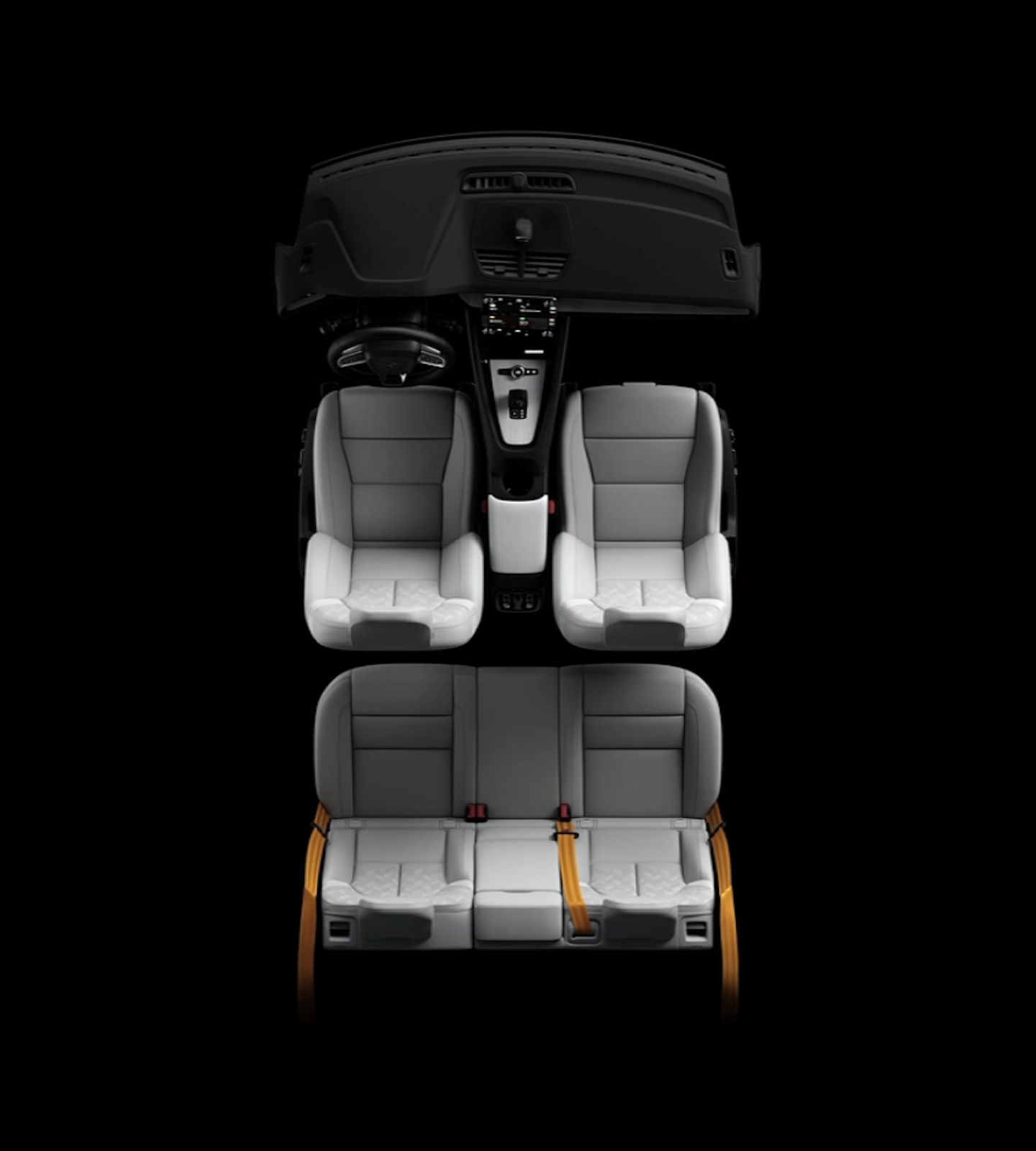 A close up view of the speakers included with the Bowers & Wilkins audio system for Polestar 2.